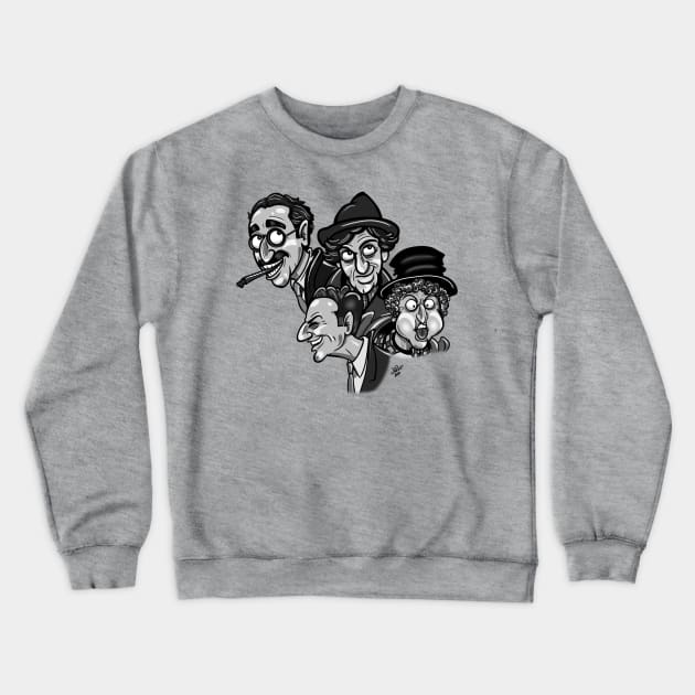 The 4 Marx Brothers Crewneck Sweatshirt by UzzyWorks